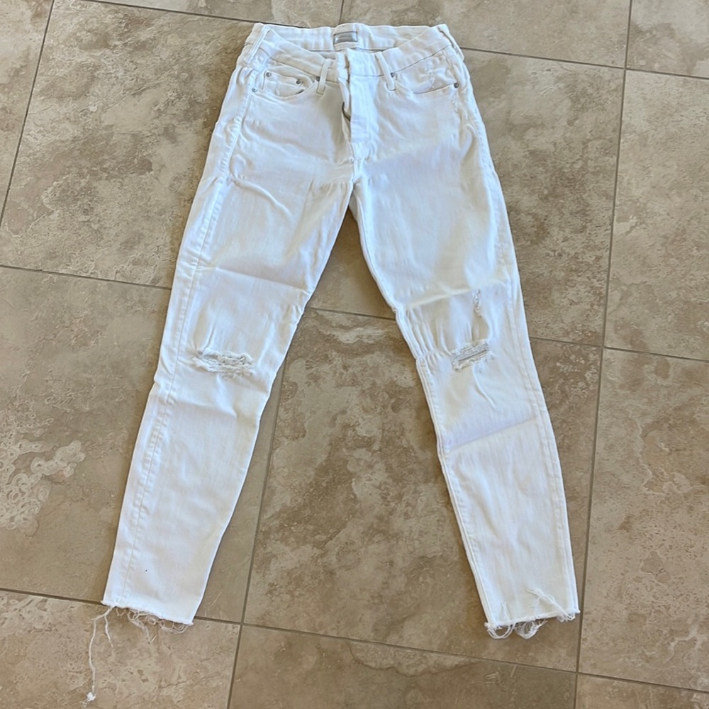 White MOTHER jeans